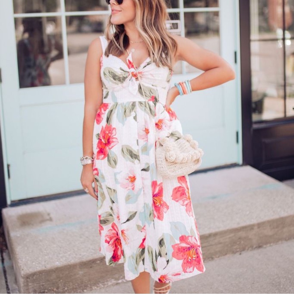 Loft Multicolor Patterned Dress/Nwot - image 2